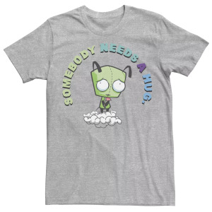 Мужская футболка Invader Zim Gir с графическим рисунком Some Needs A Hug Sad Portrait Nickelodeon