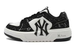 Массивные кеды для скейтбординга unisex с двойной строчкой star track, устойчивые к истиранию, низкие MLB, черный/белый