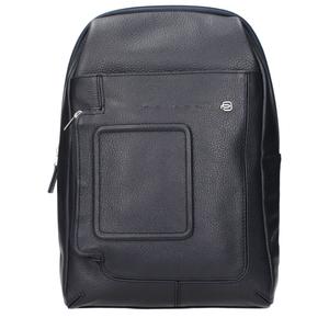 Синие кожаные сумки через плечо Piquadro, синий