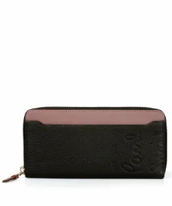 Длинный кошелек с круглым креплением на молнии Logo Story