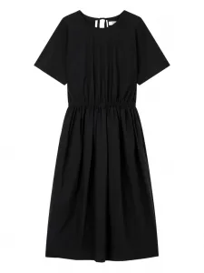 Платье с короткими рукавами и эластичной талией STUDIO TOMBOY, черный