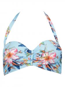 Верх бикини LASCANA Bikini-Oberteil, цвет Hellblau/Bunt