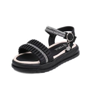 Детские сандалии с низким верхом, устойчивые к истиранию и скольжению SHIBU, черный