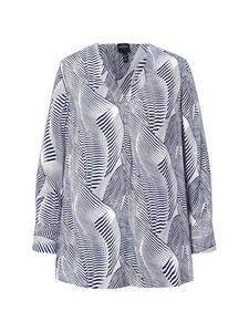 Блуза Ulla Popken Bluse, цвет marine