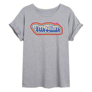 Футболка оверсайз "Я — Аллан" для подростков Barbie, серый