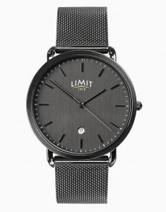 Классические 40 мм мужские круглые черные аналоговые часы черного цвета Limit