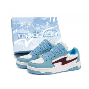 Puffy Skateboard Shoes Slip Resistant Abrasion Resistant Low top Skateboard Shoes Unisex Medd, light moon