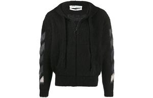 Толстовка мужская Off-White меховая, черный