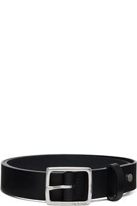 Черный кожаный ремень бойфренда rag & bone