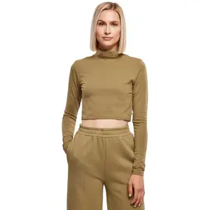 Футболка Urban Classics Organic Cropped, зеленый