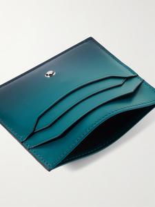 Кожаный картхолдер Meisterstück Dégradé MONTBLANC, бирюзовый