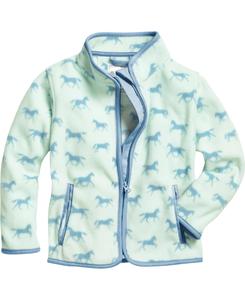 Флисовая куртка Playshoes Fleece Jacke Pferde, бирюзовый