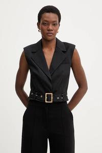 Жилет из шерстяной смеси Karl Lagerfeld, черный