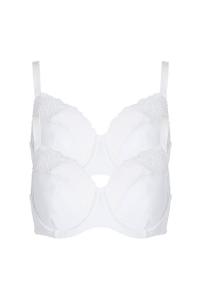 Набор из 2 бюстгальтеров-балконов Mia Cotton Traders, белый