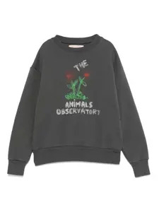Толстовка с цветочным принтом The Animals Observatory, серый