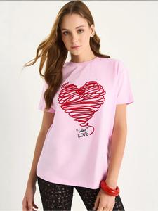 Bianco Lucci Футболка в розовом цвете