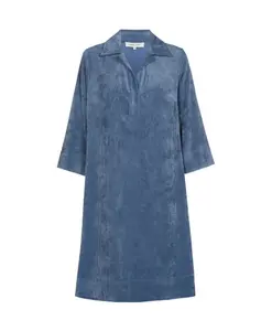 Зеленое бархатное повседневное платье в спортивном стиле Marie Mãro, синий