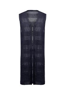 Вязаный кардиган VERNOLE Knitted Vest, морской синий