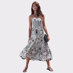 Женское платье-трансформер с ярусами Lascana, Black And Ivory