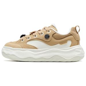 XTEP Нескользящие износостойкие низкие кроссовки для скейтбординга женские, белые, коричневые