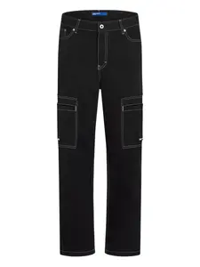 Карго-брюки с контрастной прострочкой Karl Lagerfeld Jeans, черный