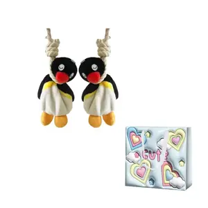 Необычный брелок-плюш Lasso Penguin Dolls высотой 17 см FKOFR