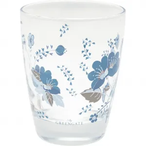 Стакан для воды Greengate MOZY Blue with Flowers, 300 мл, стакан для сока GreenGate
