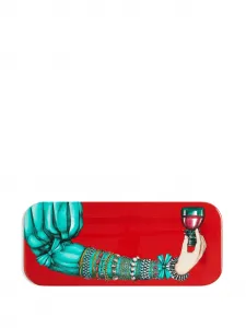 Поднос 'gass col red', 58,5х25 см, Fornasetti, красный
