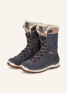 Женские ботинки Lowa Barina замшевые высокие, серо-синий