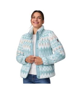 Женская куртка из искусственного меха с ворсом, застегивающаяся на пуговицы Free Country, Willow fair isle