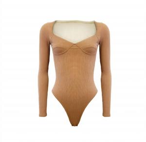 Женский купальник Lady Liberty с длинными рукавами, бежевый The Athletic Side Of Us