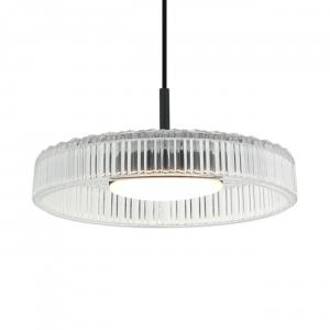 KOSILUM Подвесной светильник Damian, прозрачный и черный, 14,5 см