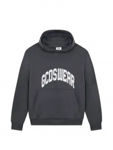 Худи, украшенное стразами Gcds, серый