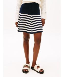 Расклешенная мини-юбка из лиоцеллового шелка