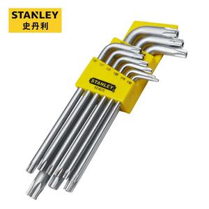 Длинный L-образный ключ Stanley в форме цветка со средним отверстием из 9 предметов TT10-TT50 Внутренний шестигранный ключ высокой твердости 92-625-23