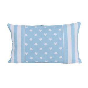 Чехол для подушки в стиле пэчворк, звезды, 30/50 см Homescapes, синий