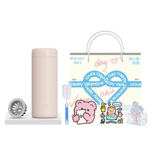 Термостакан Xiaomi, розовый-surprise love set (includes stickers)