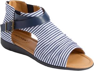 Женские туфли Comfortview широкого размера The Payton Shootie, Blue Stripe