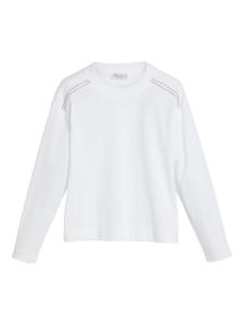 Brunello Cucinelli Kids футболка из хлопка Monili, белый