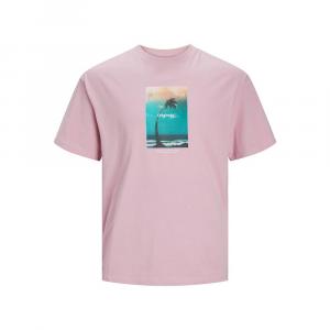 Футболка Jack & Jones Vesterbro Picture, розовый