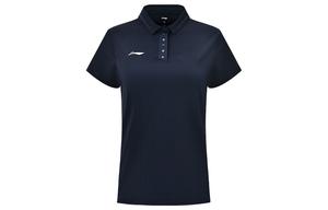 Футболка поло женская темно-синяя LINING