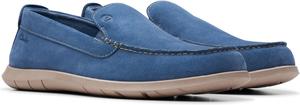 Лоферы Clarks Flexway Step, цвет Light Blue Suede