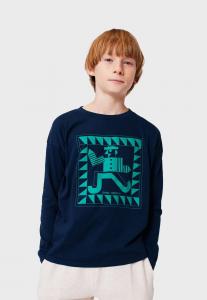 Топ Bobo Choses MR PENCIL UNISEX, Midnight Blue/Mottled Blue