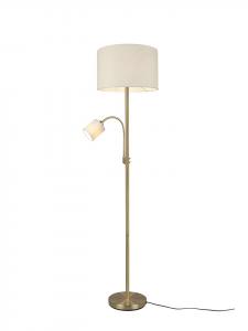 Trio Leuchten Напольная лампа HOTEL латунного цвета