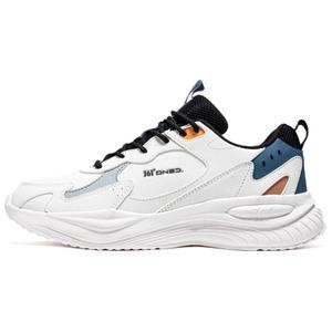 361° Кроссовки для бега с низким верхом, износостойкие, противоскользящие, мужские, белые, синие