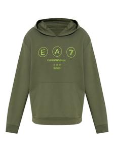 Толстовка с логотипом Ea7 Emporio Armani, зеленый