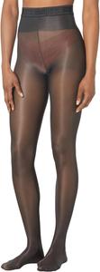 Неоновые колготки 40 Wolford, цвет Nearly Black