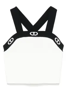 Топ в рубчик TWINSET Kids, белый