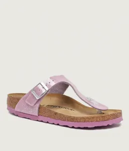Детские кожаные шлепанцы Gizeh Kids BS narrow fit Birkenstock, лавандовый