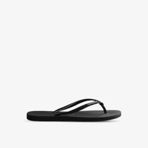Тонкие резиновые шлепанцы с блестками II Havaianas, черный